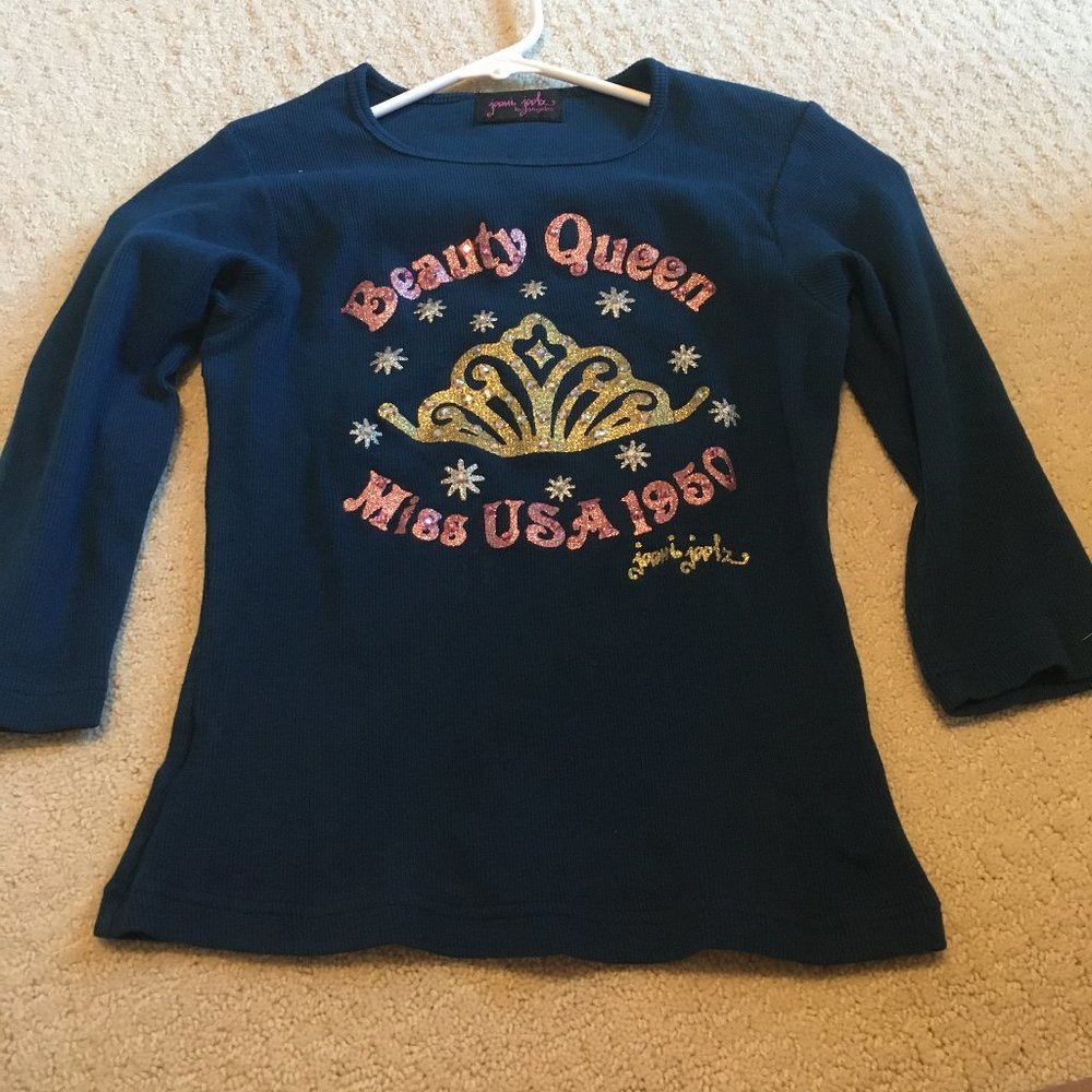 Joomi Joolz beauty queen sparkly top Glam Rock